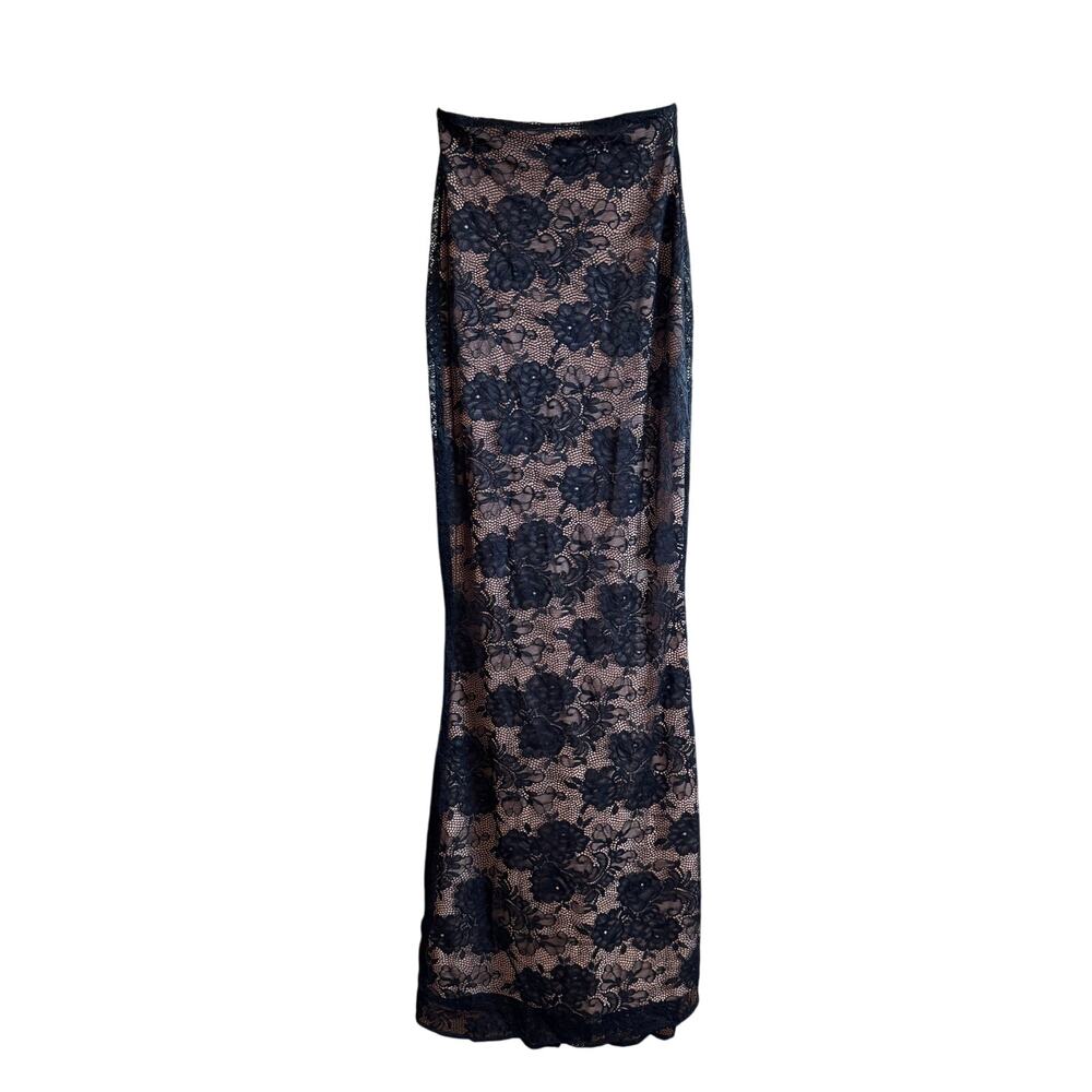 Nookie Heaven Black Lace Maxi Skirt NWT Size Small - Picture 3 of 11